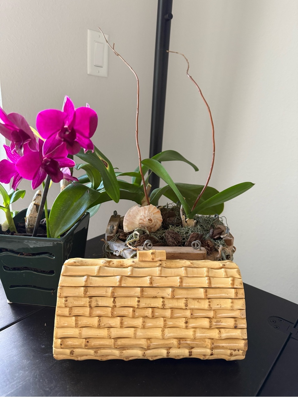 J. McLaughlin Yellow Woven-Textured Clutch